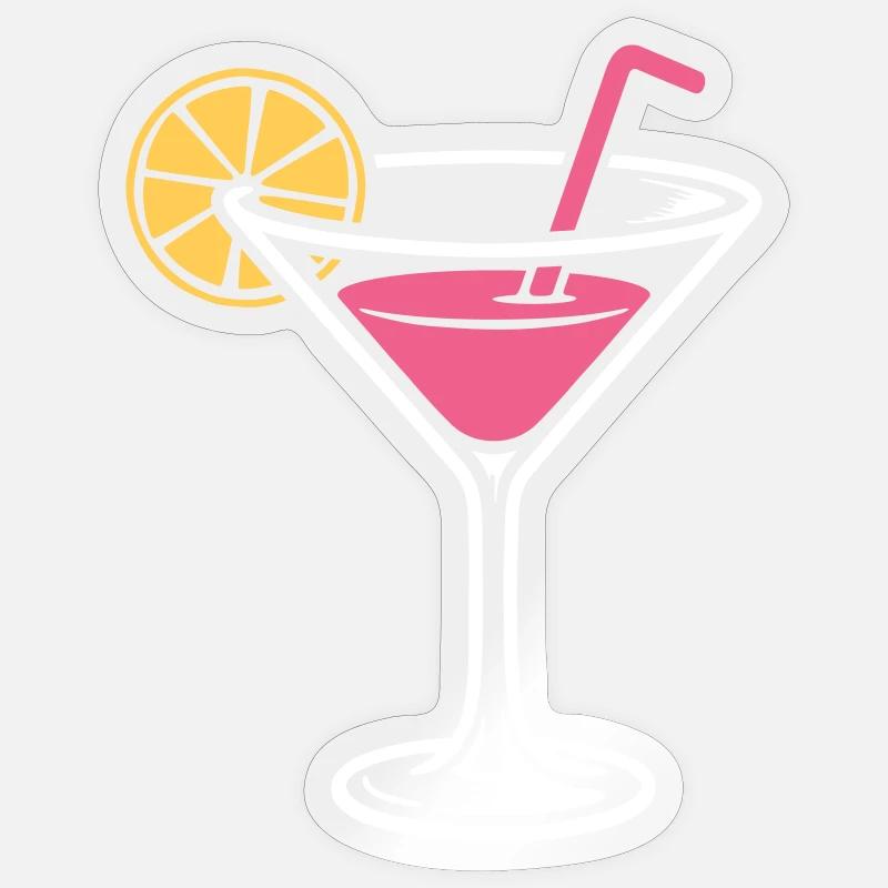 Cocktail Alcohol Mixed drink Long drinks Sticker size S (10 x 10 cm)