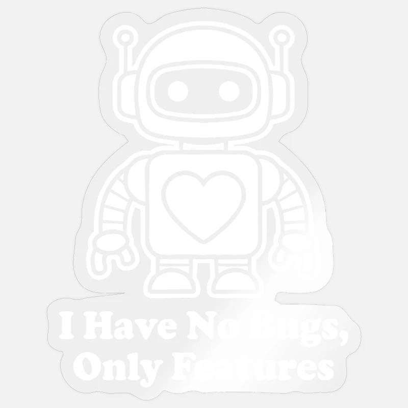 Solo funzioni dei robot cardiaci Sticker formato S (10 x 10 cm)