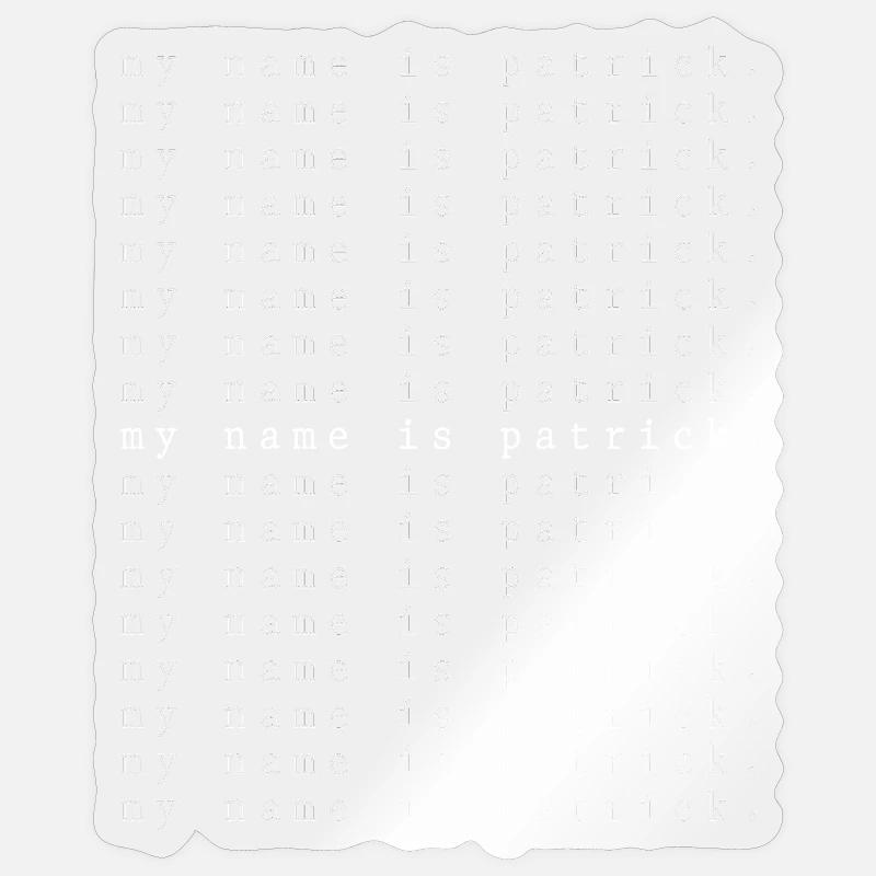 Mein Name ist Patrick - Sticker Größe S (10 x 10 cm) - Transparent glänzend