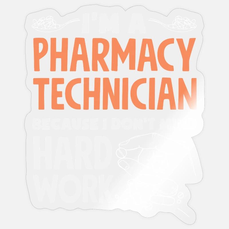 Apotheker Pharmazeutisch-technischer Sticker Größe S (10 x 10 cm)