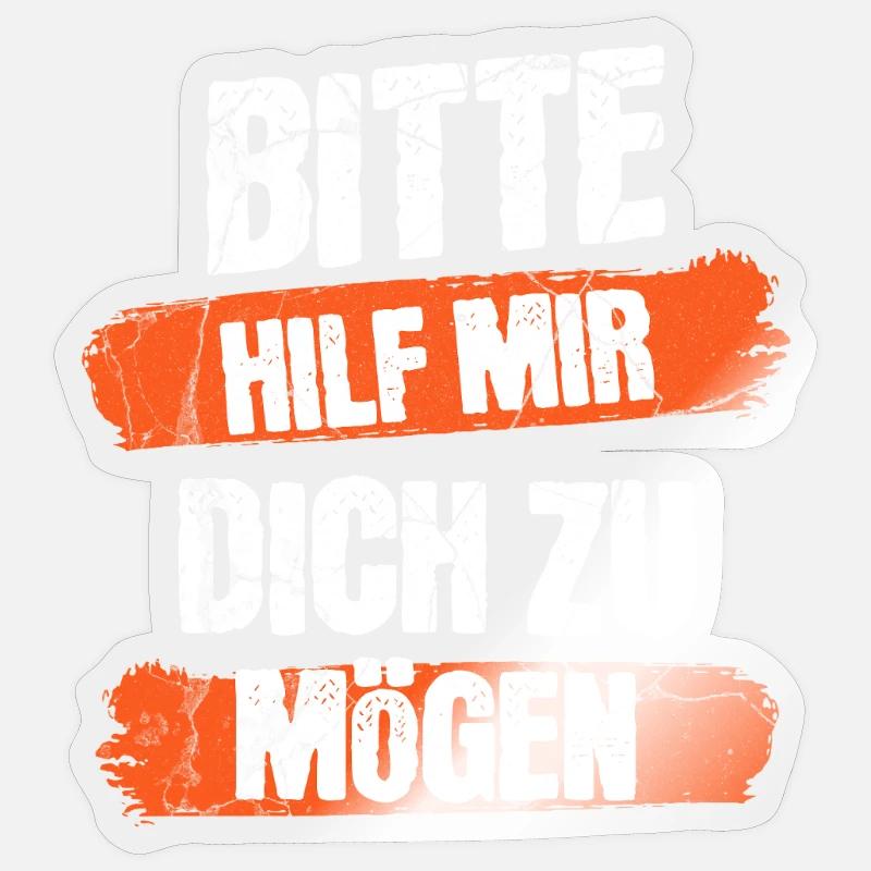 Aide-moi comme toi - Sticker taille S (10 x 10 cm) - brillant transparent