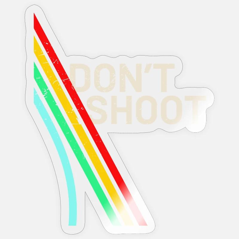 Arc Raiders - Ne Tirez Pas - Sticker taille S (10 x 10 cm) - brillant transparent