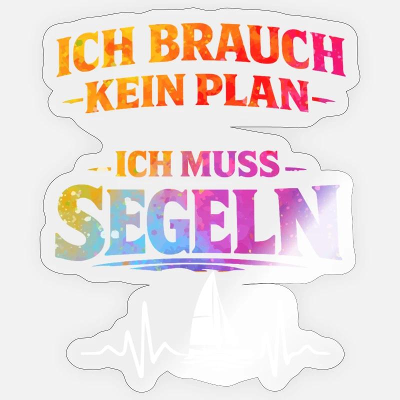 Sail - Sticker size S (10 x 10 cm) - transparent glossy