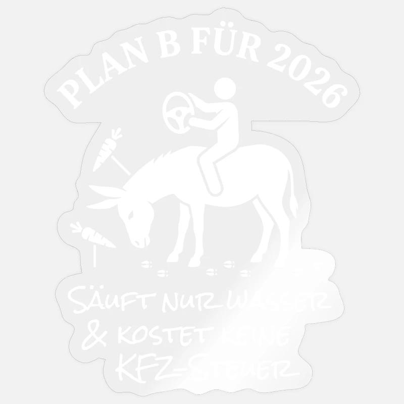 Plan B for 2026 Sticker size S (10 x 10 cm)