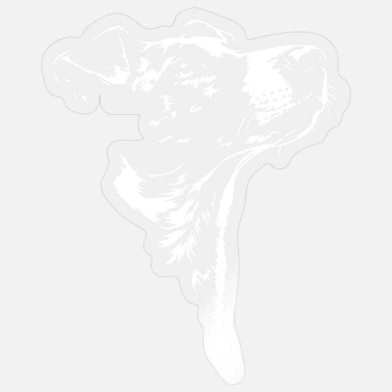 Foxterrier Silhouette Fox Terrier Hunde Wilsigns Sticker Größe S (10 x 10 cm)