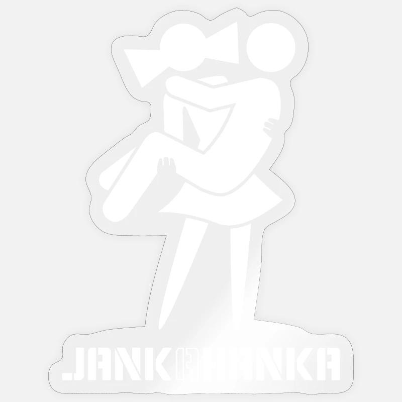 JANK A HANKA - Sticker size S (10 x 10 cm) - transparent glossy