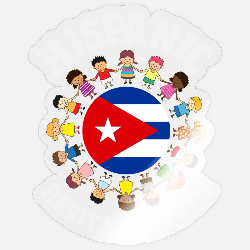 Cuba Pride & Home - Design du drapeau de Cuba Sticker taille S (10 x 10 cm)