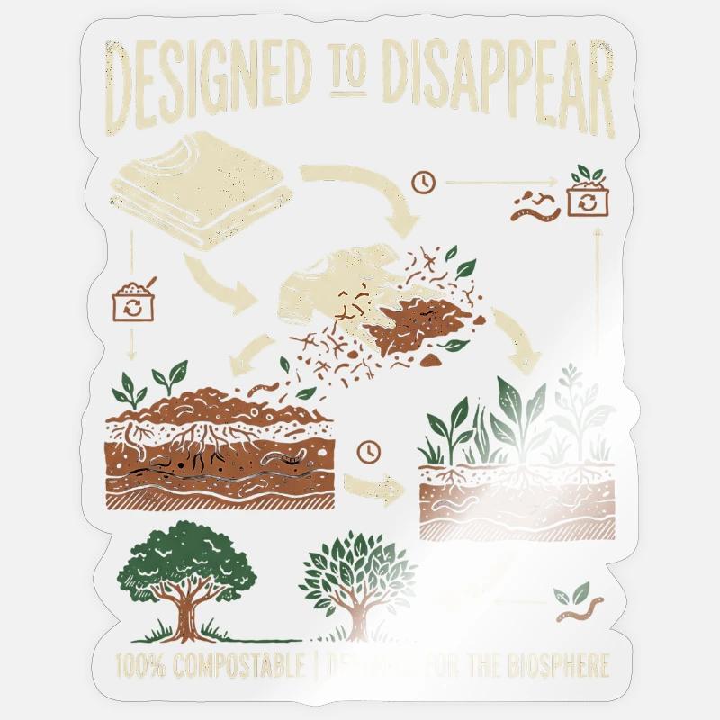 Compost Expert - Sticker size S (10 x 10 cm) - transparent glossy