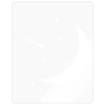 Ciel nocturne - Sticker taille S (10 x 10 cm) - brillant transparent - Devant
