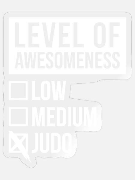 Judo Judo - Sticker Größe S (10 x 10 cm) - Transparent glänzend