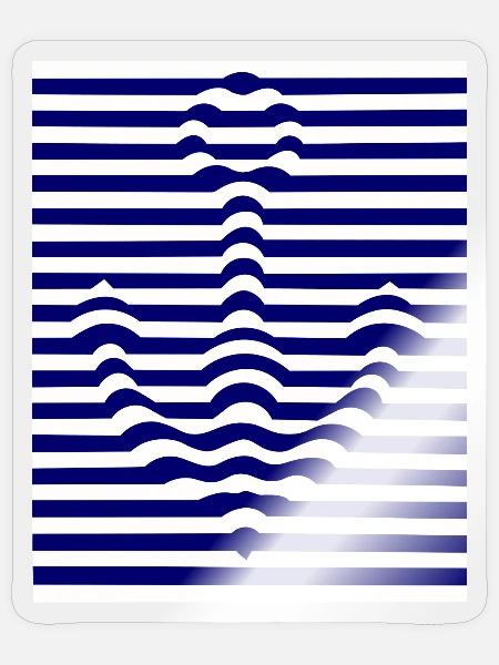 Maritimer Anker – Ocean Design - Sticker Größe S (10 x 10 cm) - Transparent glänzend