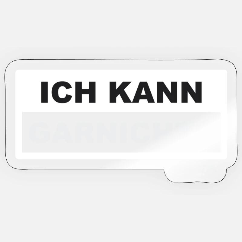 I can't help it - Sticker size S (10 x 10 cm) - transparent glossy