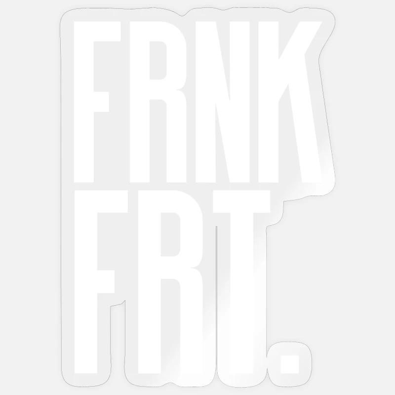 Francfort - Sticker taille S (10 x 10 cm) - brillant transparent
