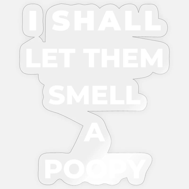 Ich bringe sie dazu, einen zu riechen Textdesign Sticker Größe S (10 x 10 cm)