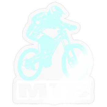 MTB Fahrrad - Sticker Größe S (10 x 10 cm) - Transparent glänzend - Vorne
