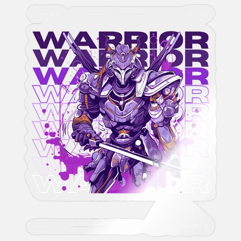 Warrior Samurai Sticker size S (10 x 10 cm)
