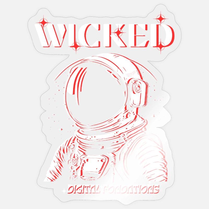 Böse - Sticker Größe S (10 x 10 cm) - Transparent glänzend