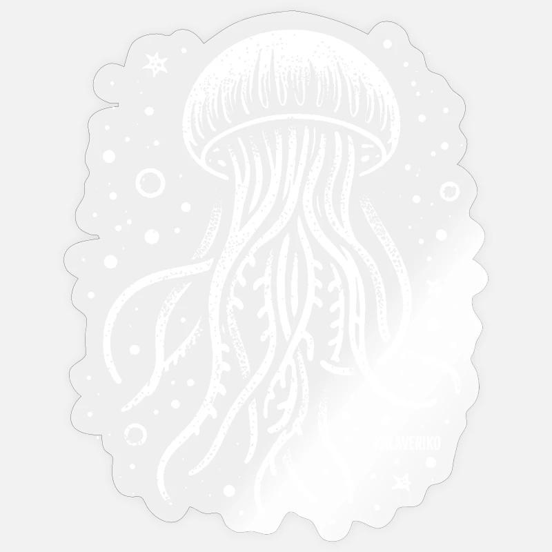 jellyfish Sticker size S (10 x 10 cm)