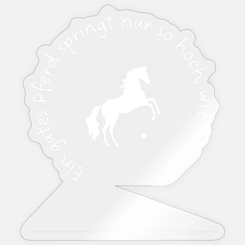 Pferde Freunde, ein gutes Pferd spring... Sticker Größe S (10 x 10 cm)