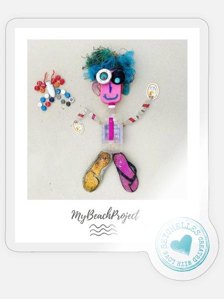Plastik Männchen - Sticker Größe S (10 x 10 cm) - Transparent glänzend
