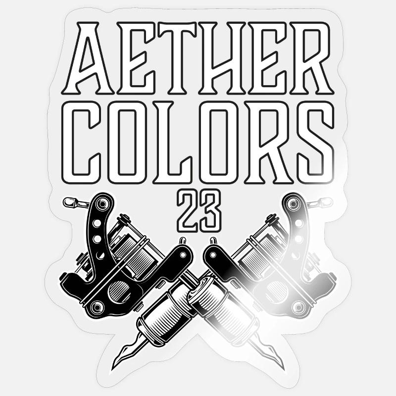 Aether Colors Gun23 Sticker Größe S (10 x 10 cm)