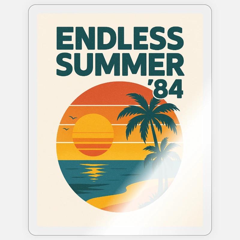 Endless Summer '84 Sticker Größe S (10 x 10 cm)
