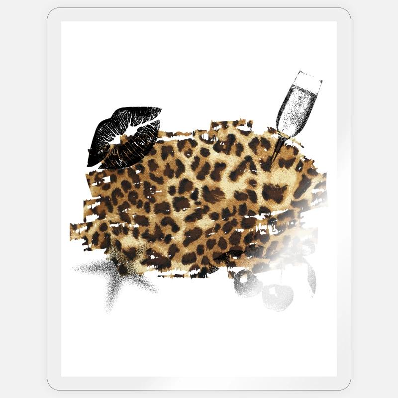 Leopard Sticker size S (10 x 10 cm)