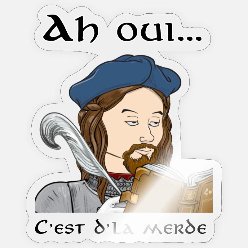 C'est d'là merde - Sticker taille S (10 x 10 cm) - brillant transparent
