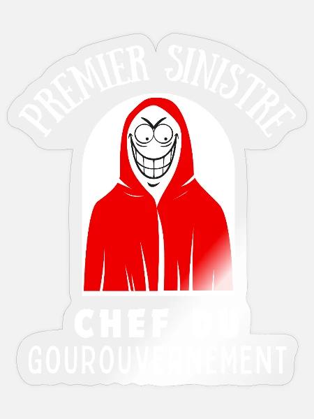 Der erste finstere Regierungsführer - Sticker Größe S (10 x 10 cm) - Transparent glänzend