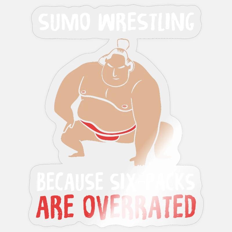 Sumo - Sticker Größe S (10 x 10 cm) - Transparent glänzend