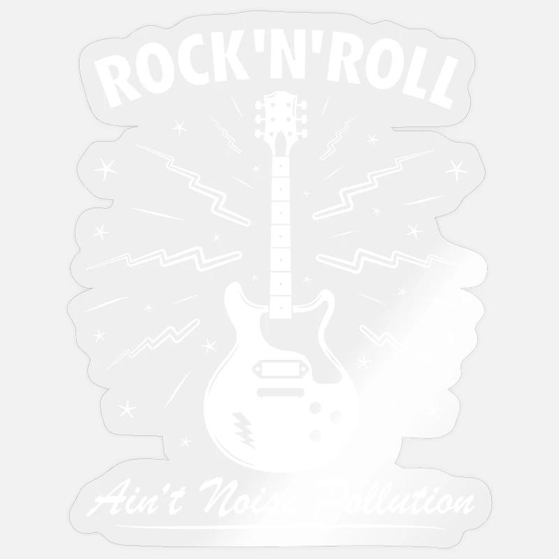 Rock 'n' Roll ist keine Lärmbelastung Sticker Größe S (10 x 10 cm)