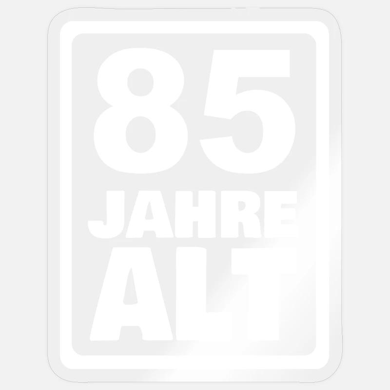 85 - Sticker size S (10 x 10 cm) - transparent glossy