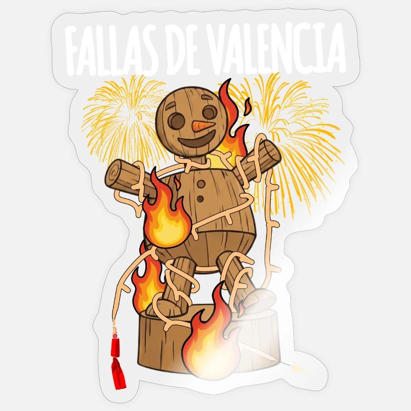 Fallas De Valencia Falla Sticker taille S (10 x 10 cm)