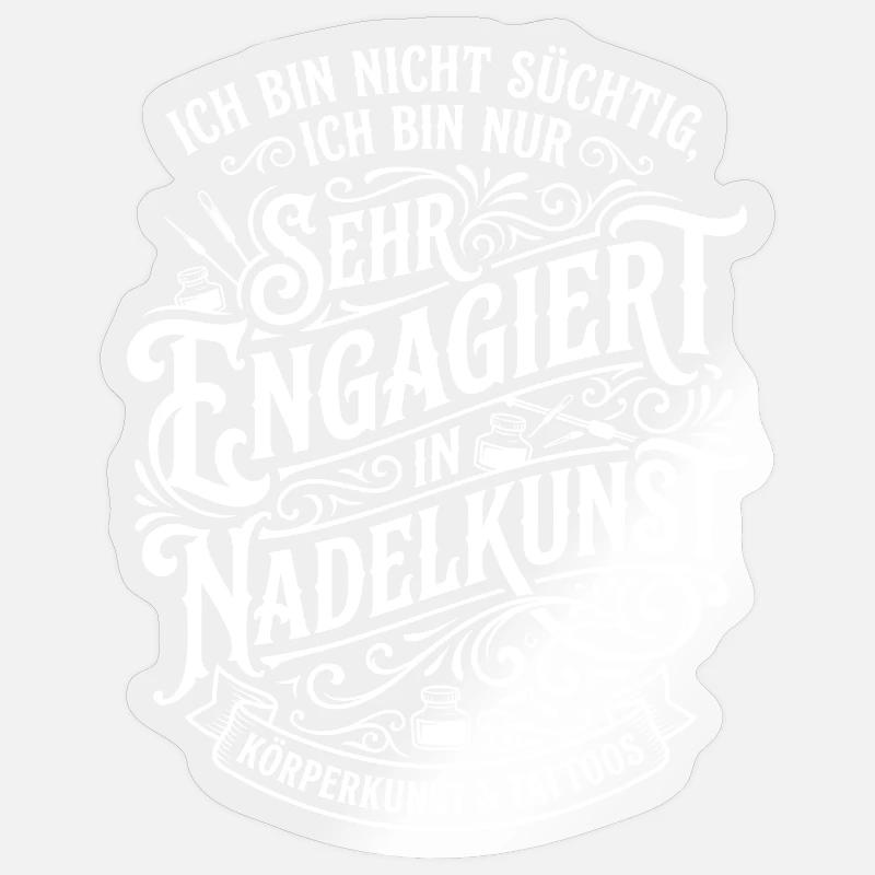 Engagé dans l’art Nadell - Sticker taille S (10 x 10 cm) - brillant transparent