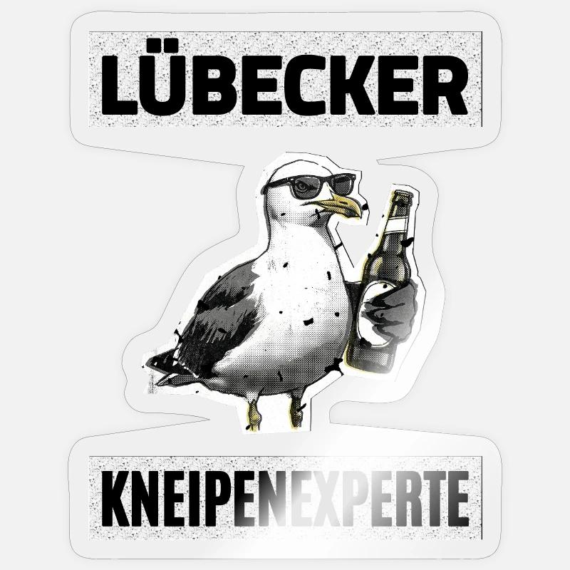Lübecker Kneipen Experte Sticker Größe S (10 x 10 cm)
