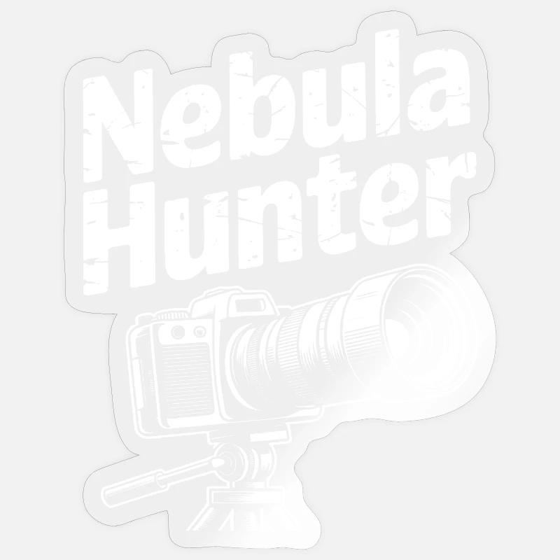 Nebula Hunter Camera Design - Sticker size S (10 x 10 cm) - transparent glossy