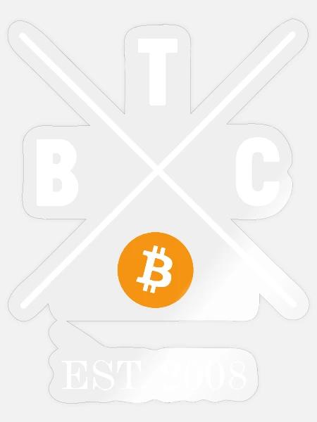 Bitcoin Freedom BTC Crypto Bitcoin Trader To Moon - Sticker Größe S (10 x 10 cm) - Transparent glänzend