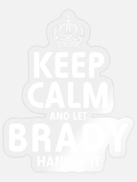 BRADY: Regel das. - Sticker Größe S (10 x 10 cm) - Transparent glänzend