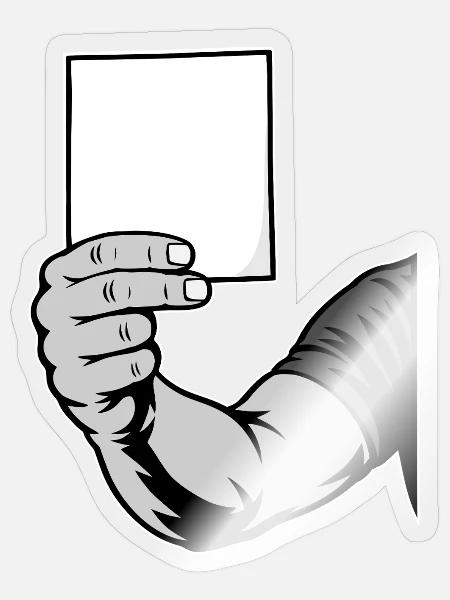 Karte Schwarzweiß - Sticker Größe S (10 x 10 cm) - Transparent glänzend