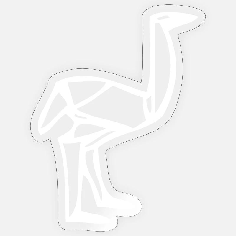 Strauss - Design - Sticker size S (10 x 10 cm) - transparent glossy