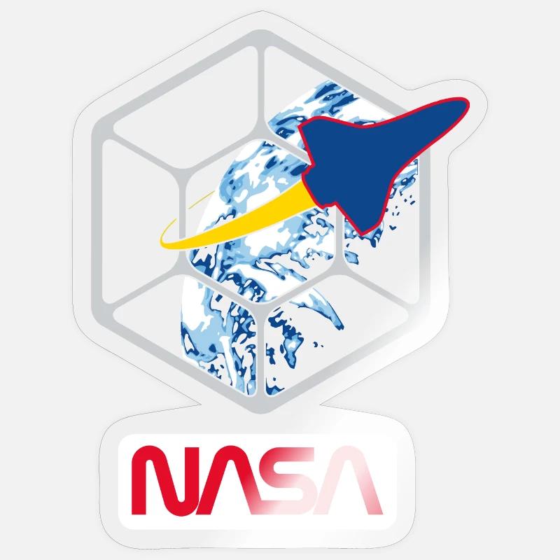 NASA Orbita terrestre in orbita della Terra - Sticker formato S (10 x 10 cm) - trasparente lucido