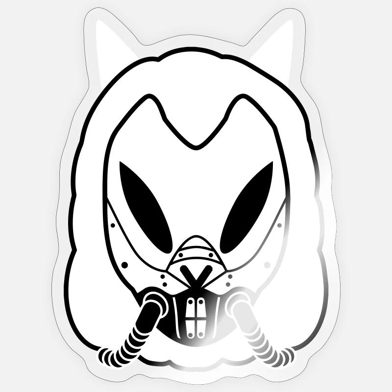 Immortan Ekuroeil - Sticker taille S (10 x 10 cm) - brillant transparent