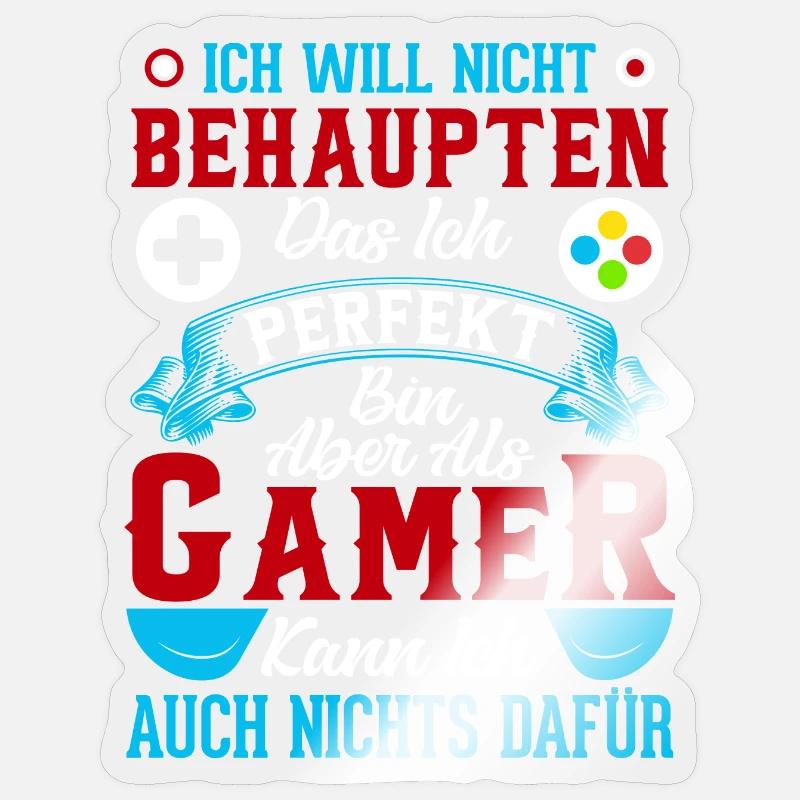 Ich will nicht behaupten das ich perfekt bin, a... Sticker Größe S (10 x 10 cm)