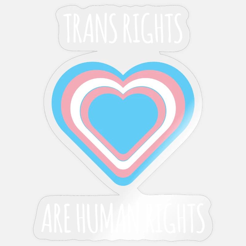 Pride Month - Trans Rights Art Human Rights Sticker size S (10 x 10 cm)