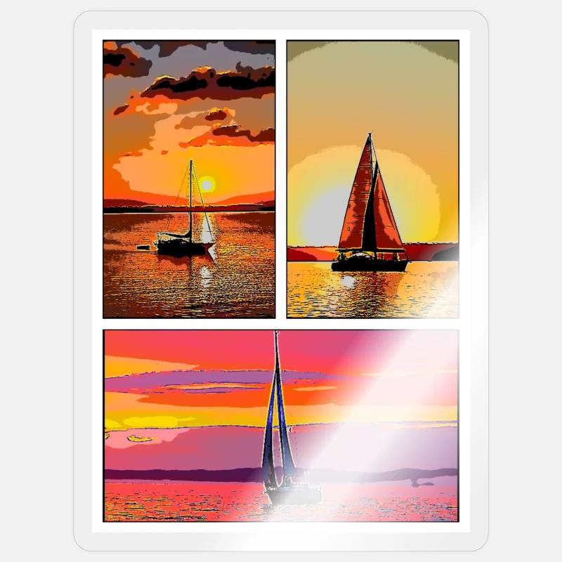 Schleier - Sticker Größe S (10 x 10 cm) - Transparent glänzend