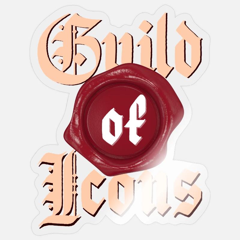 Gilde der Ikonen (leicht) Sticker Größe S (10 x 10 cm)
