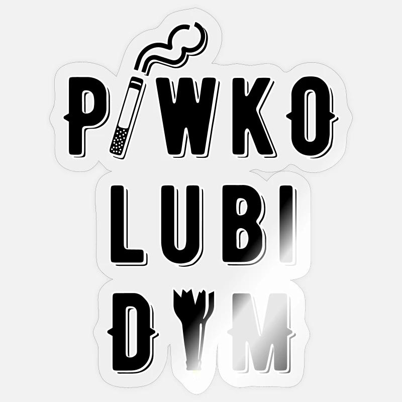Beer likes smoke Sticker size S (10 x 10 cm)