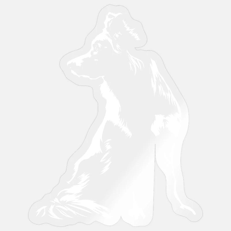 Australian Shepherd Silhouette Aussie Wilsigns Sticker Größe S (10 x 10 cm)