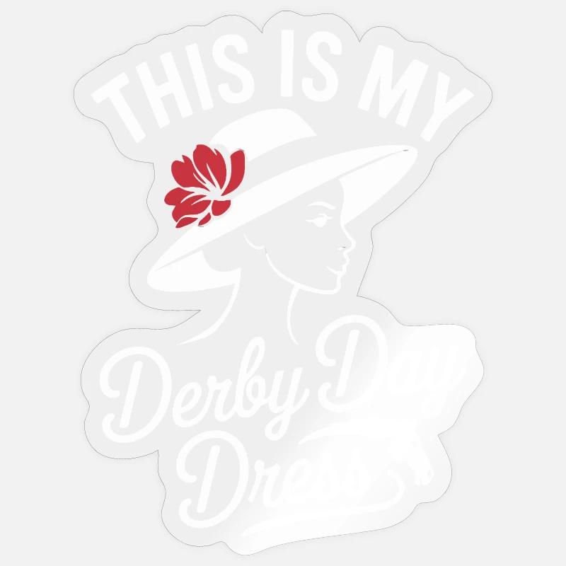 Derby Day Élégant Conception de chapeau Sticker taille S (10 x 10 cm)
