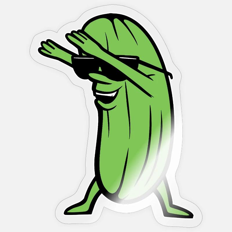 Dabbing Concombre Dabbing Dab Danse Hip-Hop Danse Pose Sticker taille S (10 x 10 cm)